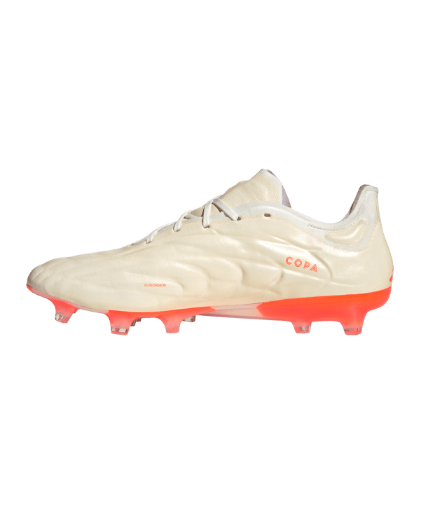 adidas COPA Pure.1 FG Heatspawn Weiss Orange - weiss