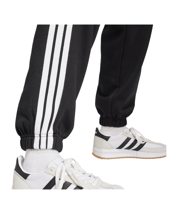 adidas Essentials 3 Stripes Jogginghose Damen Schwarz - schwarz