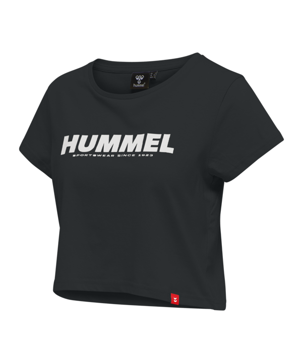 Hummel Legacy Cropped T-Shirt Damen Schwarz F2001 - schwarz