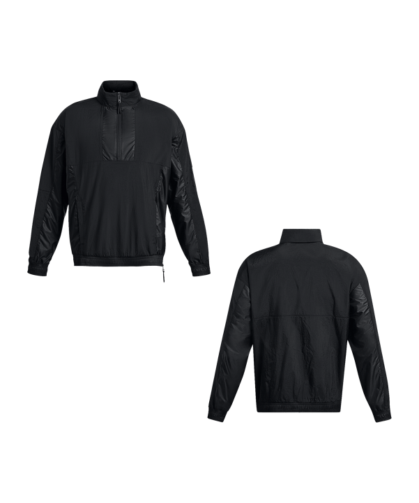 Under Armour Curry Woven HalfZip Jacke Schwarz - schwarz