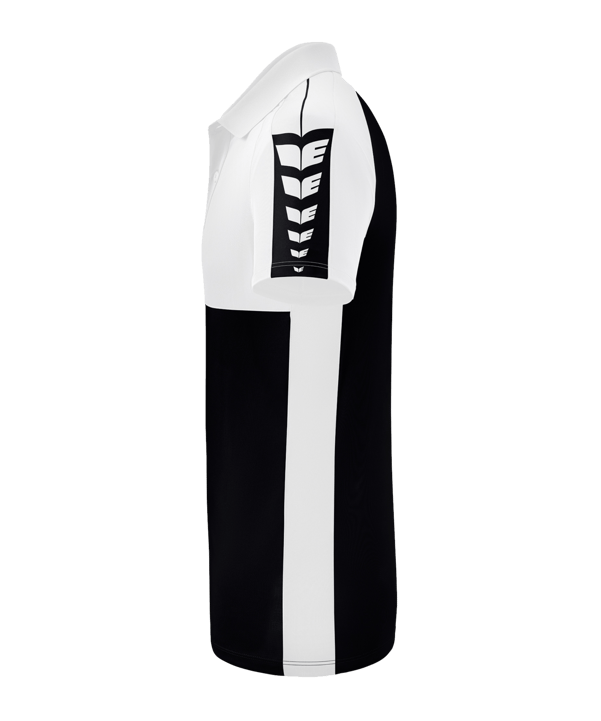 Erima SIX WINGS Poloshirt Schwarz Weiss - schwarz