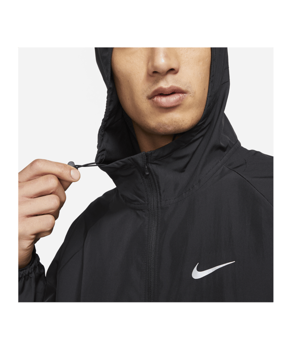 Nike Repel Miler Jacke Running Schwarz F010 - schwarz