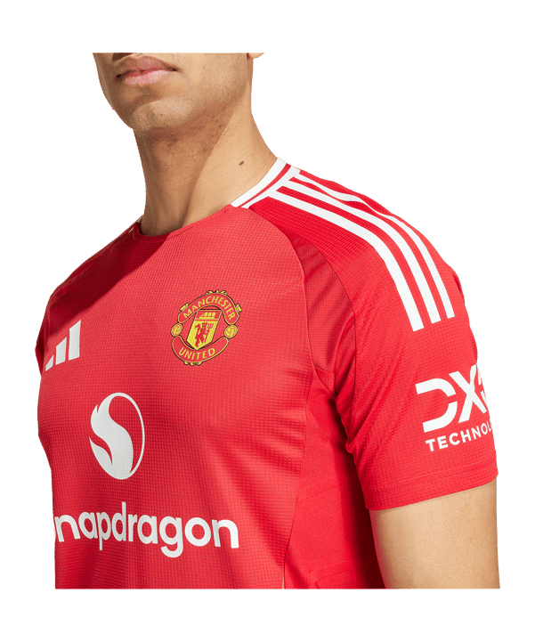adidas Manchester United Auth. Trikot Home 2024/2025 Rot - rot
