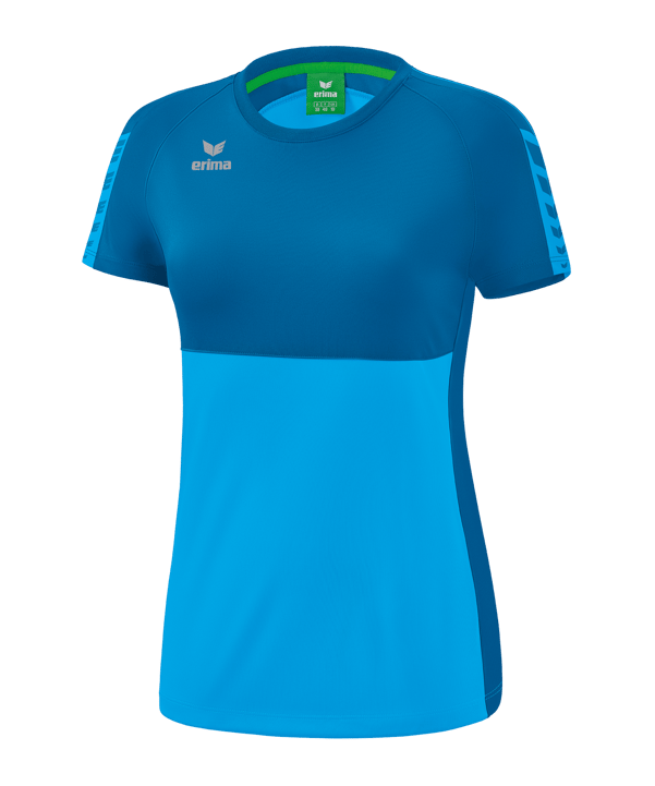 Erima Six Wings T-Shirt Damen Hellblau Türkis - blau