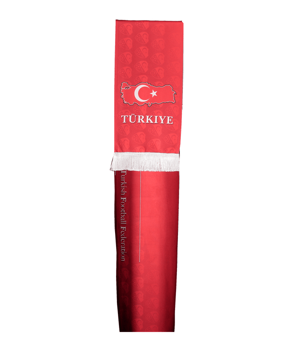 TFF Türkei Schal Poly EM 2024 Rot - rot