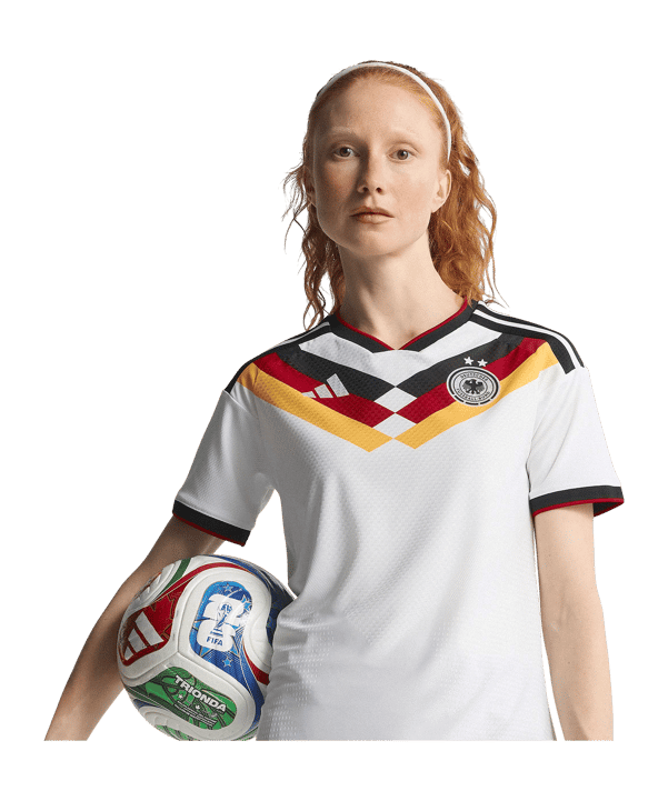 adidas DFB Deutschland Authentic Trikot Home WM 2026 Damen 2 Sterne Weiß - weiss