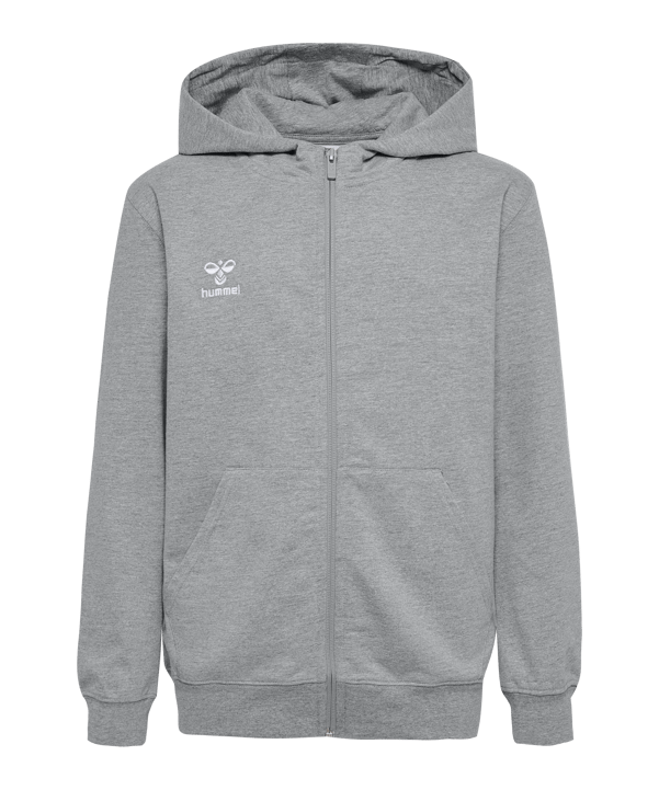 Hummel GO 2.0 Kapuzenjacke Kids Grau F2006 - grau