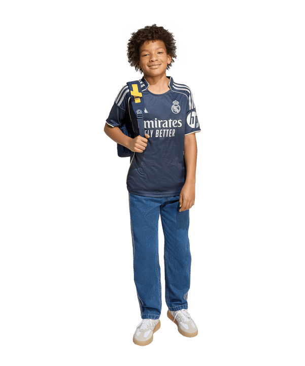 adidas Real Madrid Trikot Away 2025/2026 Kids Blau - blau
