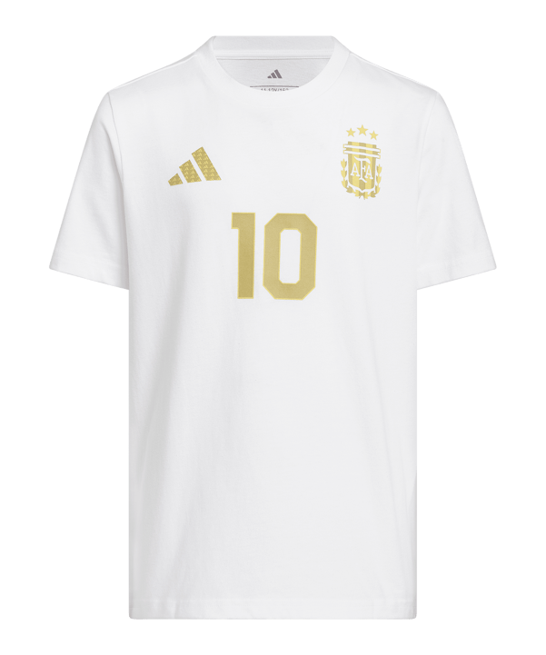 adidas Messi T-Shirt Kids Weiß - weiss