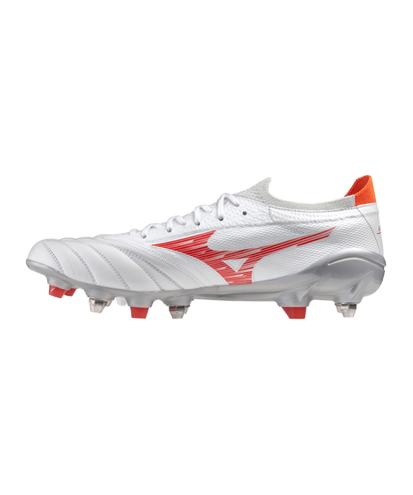 Mizuno Morelia Neo IV Elite Mix Charge Weiss Rot F60 - weiss