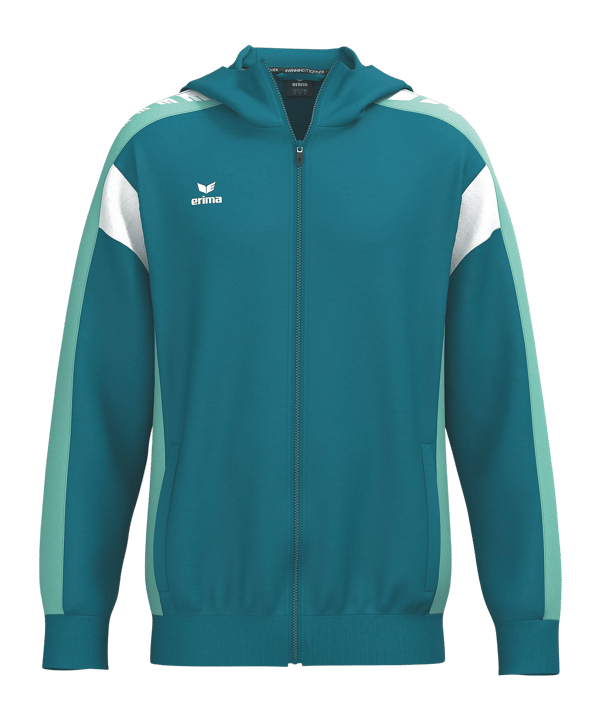 Erima Celebrate 125 Kapuzenjacke Blau Ftahitianbluemint - blau