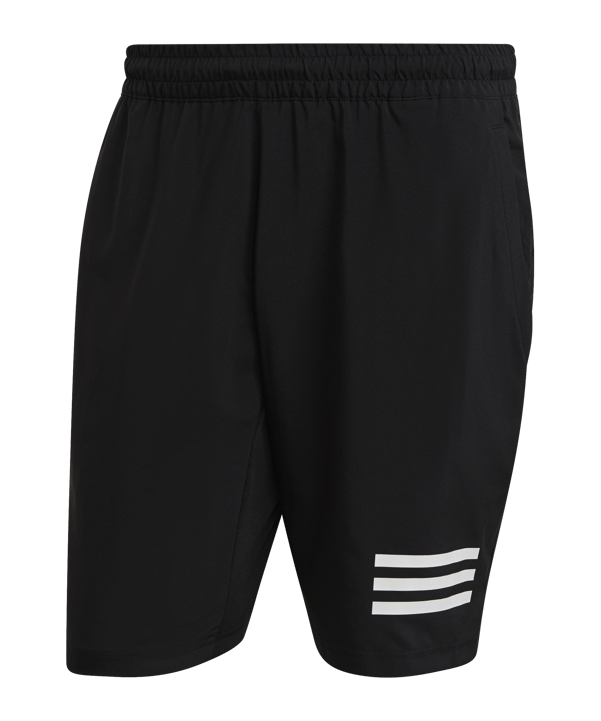 adidas 3 Stripes Tennis Short Schwarz Weiss - schwarz