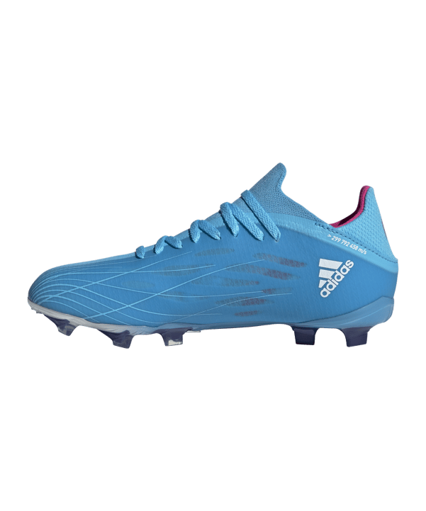adidas X SPEEDFLOW.1 FG Sapphire Edge J Kids Blau Pink Weiss - blau