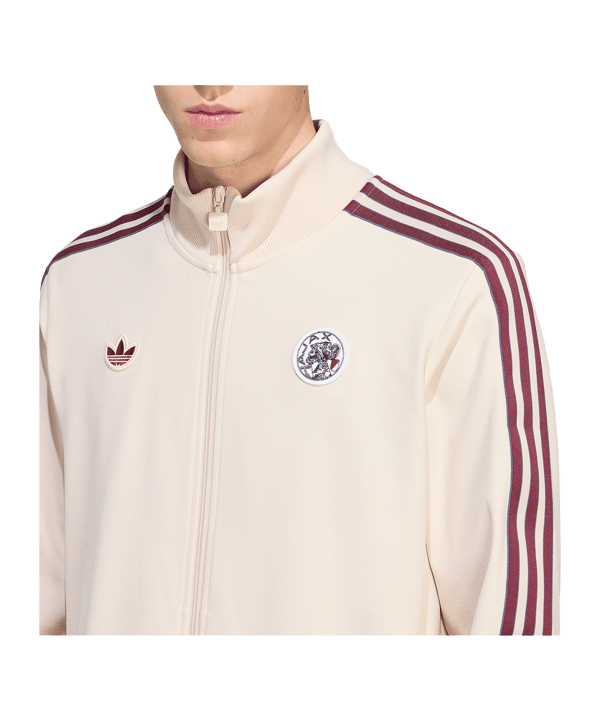 adidas Ajax Amsterdam Icon Track Sweatshirt Beige - beige