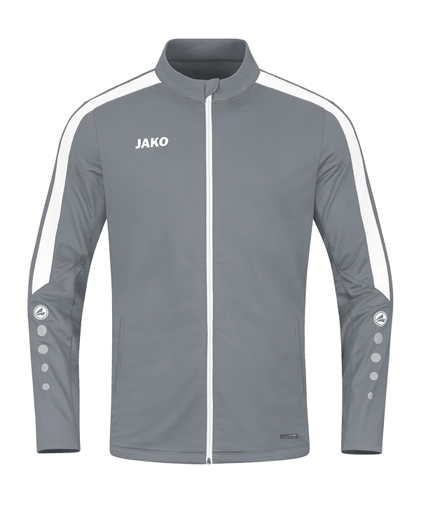 JAKO Power Polyesterjacke Damen Grau Weiss F840 - grau