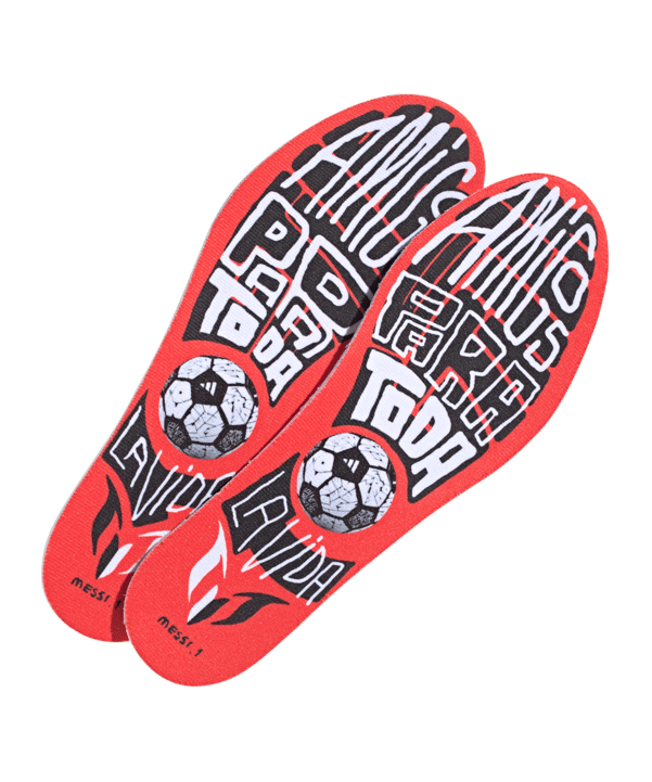 adidas X Speedportal Messi.1 FG Kids Balon te Adoro Weiss Schwarz Rot - weiss