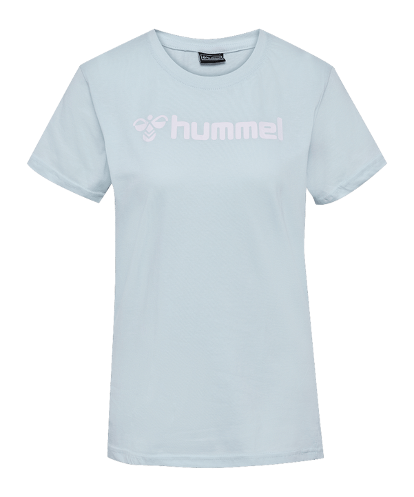 Hummel Mover Cotton T-Shirt Damen Blau F7357 - blau