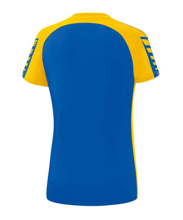 Erima Six Wings T-Shirt Damen Blau Gelb - blau