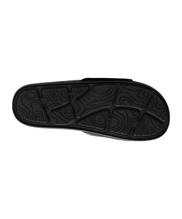 Hummel Lead Pool Slide Badelatsche Schwarz F2001 - schwarz