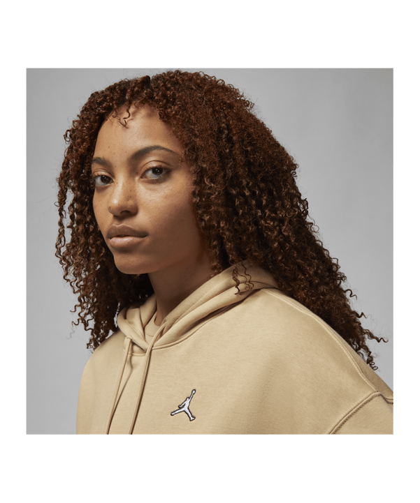 Jordan Brooklyn Hoody Damen Braun Weiss F277 - braun