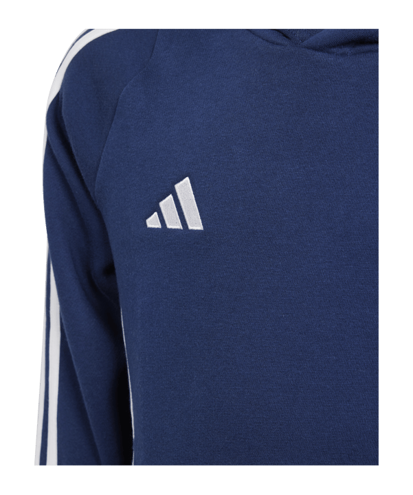 adidas Tiro 24 Hoody Kids Blau Weiss - blau