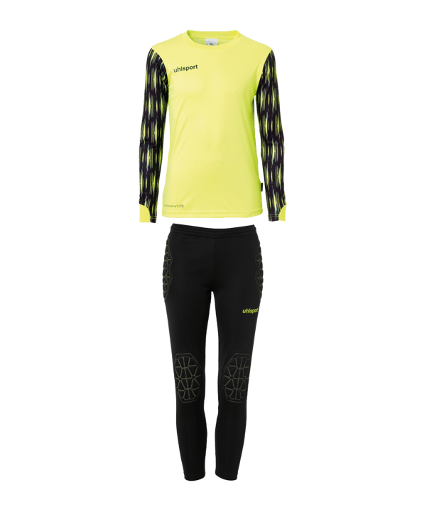 Uhlsport Reaction Torwartset Kids Gelb Schwarz F03 - gelb