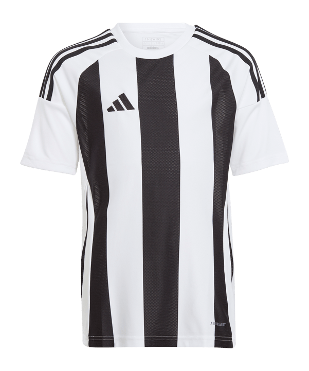adidas Striped 24 Trikot Kids Weiss Schwarz - weiss