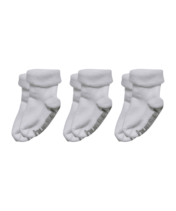 Hummel Mini Non Slip 3-Pack Socken Kids Weiß F9001 - weiss