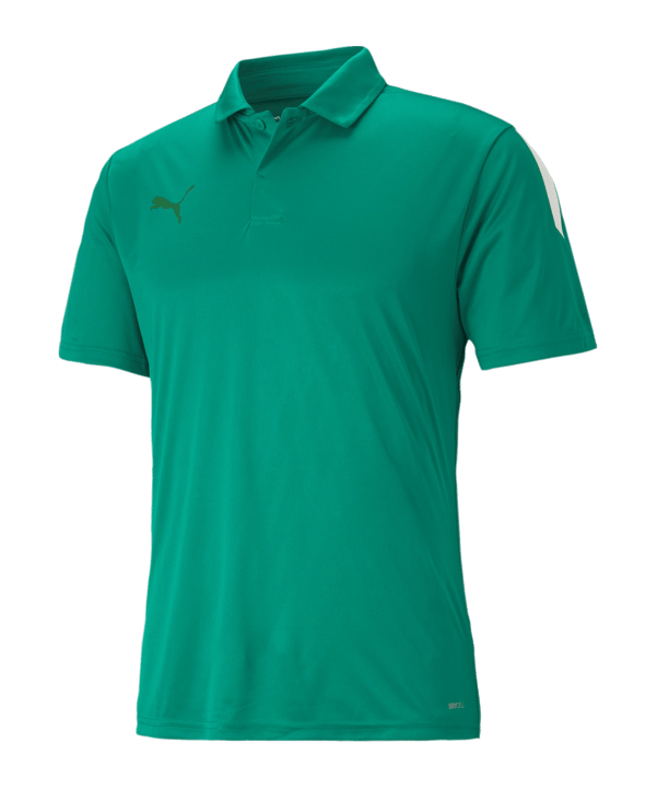 PUMA teamLIGA Sideline Polo Grün Weiss F05 - gruen