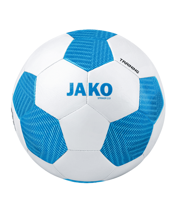 JAKO Striker 2.0 Trainingsball Weiss Blau F703 - weiss