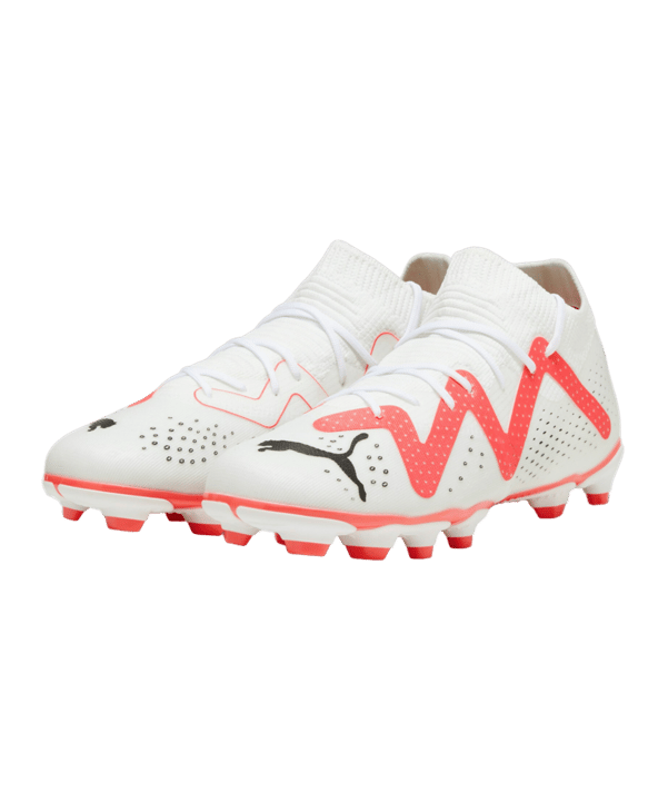 PUMA FUTURE Match FG/AG Breakthrough Jr Kids Weiss Rot Schwarz F01 - weiss