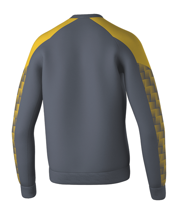 Erima Evo Star Sweatshirt Kids Grau Fslategreygelb - grau
