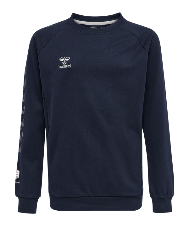 Hummel Move Grid Cotton Sweatshirt Kids Blau F7026 - blau