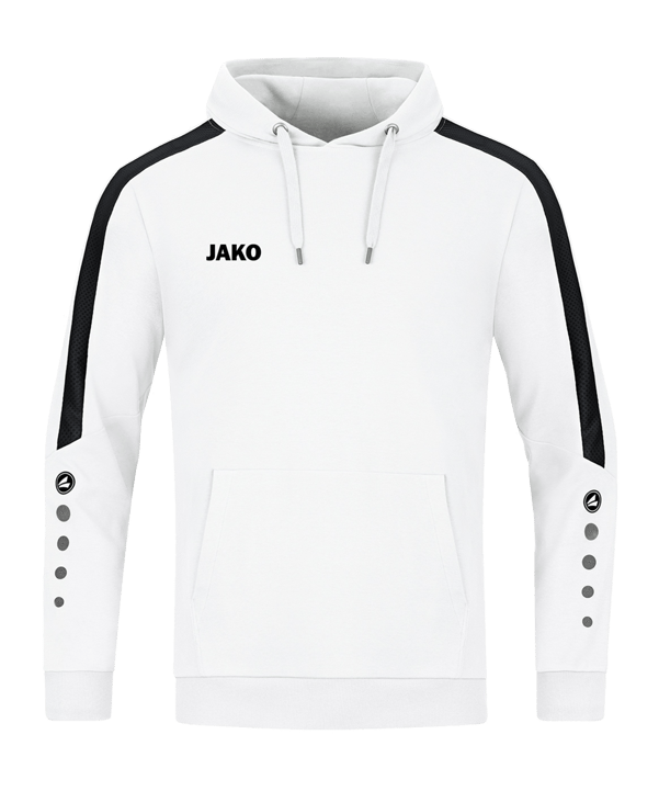 JAKO Power Hoody Damen Weiss Schwarz F000 - weiss