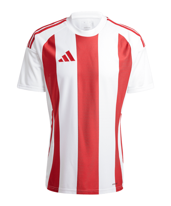 adidas Striped 24 Trikot Weiss Rot - weiss