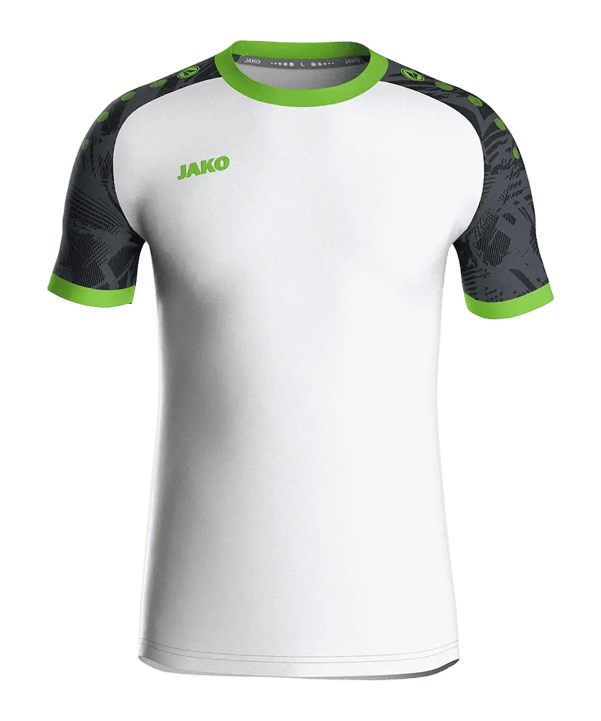 JAKO Iconic Trikot Kids Weiss Schwarz Grün F014 - weiss