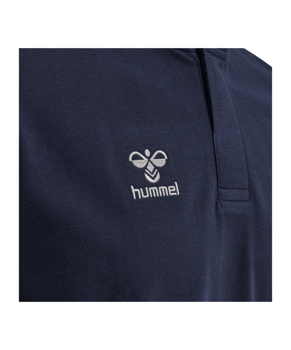 Hummel Move Grid Polo Blau F7026 - blau