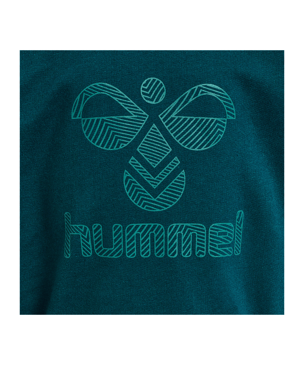 Hummel Fastwo Lime Sweatshirt Kids Blau F6470 - blau