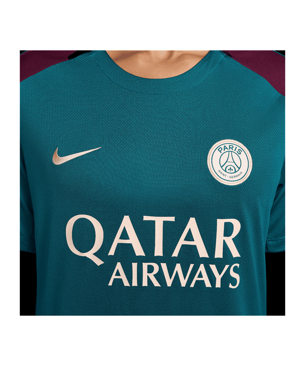 Nike Paris St. Germain Trainingsshirt Grün F382 - gruen
