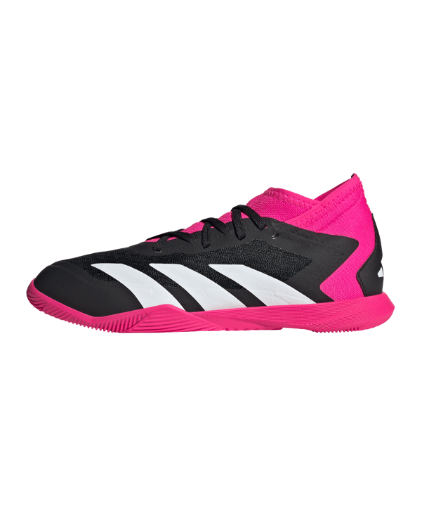 adidas Predator Accuracy.3 IN Halle Own Your Football Kids Schwarz Weiss Pink - schwarz