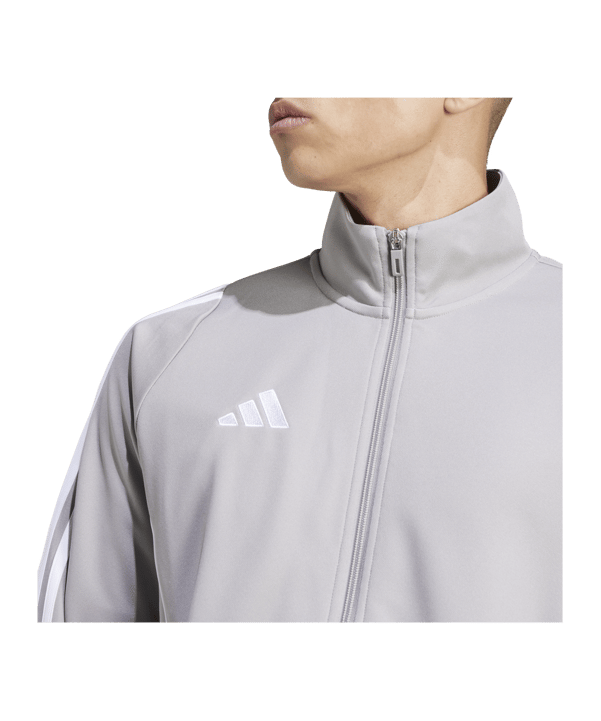 adidas Tiro 24 Trainingsjacke Grau Weiss - grau
