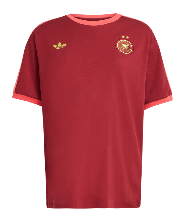 adidas Deutschland T-Shirt Damen Rot - rot