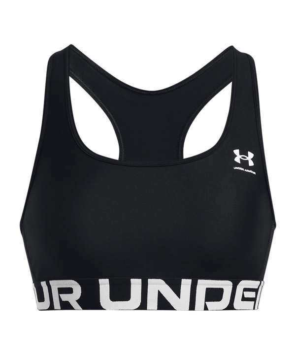 Under Armour Mid Sport-BH Damen Schwarz F001 - schwarz