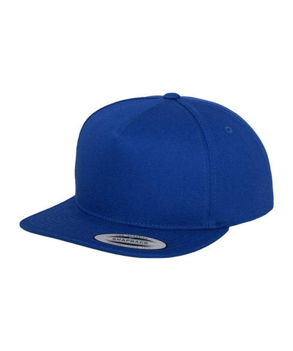 Flexfit Merch 5 Panel Classic Snapback Mütze Blau - blau