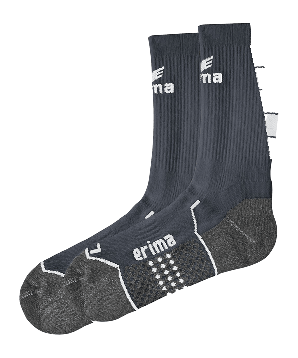 Erima Tube Socks Grau Weiss - grau