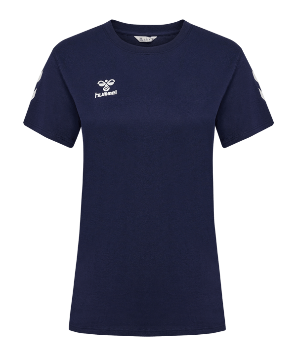 Hummel Go 2.0 Chevron T-Shirt Damen Blau F7026 - blau