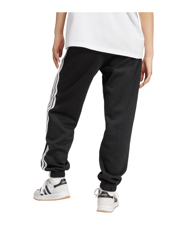 adidas Essentials 3 Stripes Jogginghose Damen Schwarz - schwarz