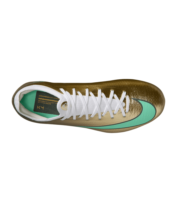 Nike Jr Air Zoom Mercurial Vapor XVII Pro FG Kylian Mbappe Kids Gold F701 - gold