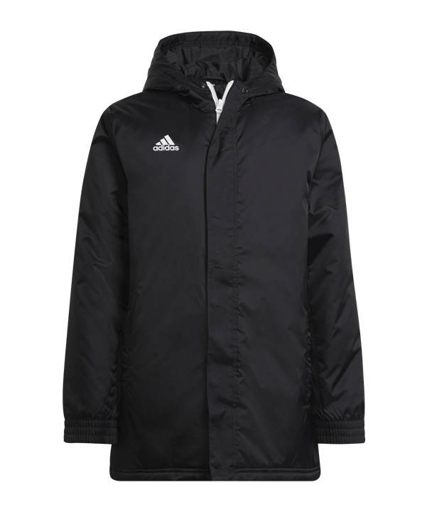 adidas Entrada 22 Stadium Winterjacke Kids Schwarz - schwarz