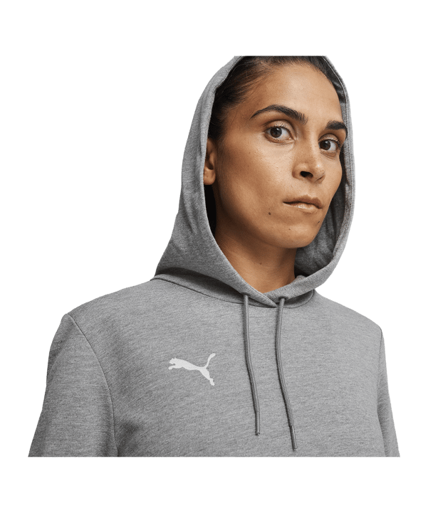 PUMA teamGOAL Casuals Hoody Damen Grau F33 - grau